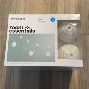 Target White Paper Globe String Lights